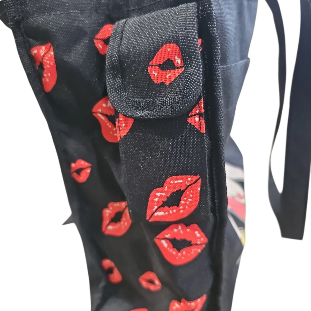 Black Tote Bag with Betty boop Cartoon Design - Picture 11 of 12